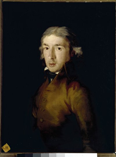 Portret Leandra Fernandeza de Moratina, hiszpańskiego poety i dramaturga. (olej na płótnie autorstwa Francisco de Goya