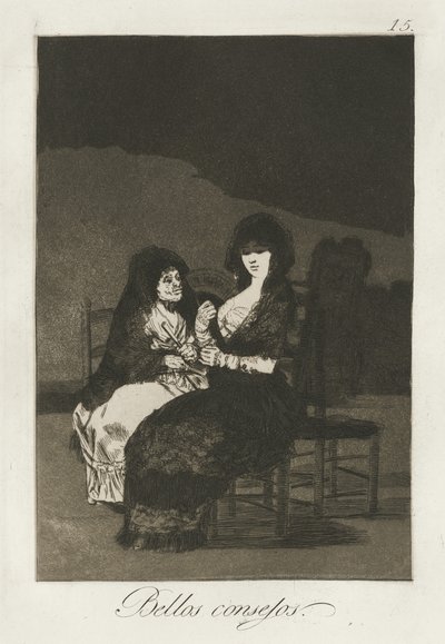 Ładne nauki, 1868 autorstwa Francisco de Goya