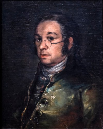 Autoportret w okularach, około 1800 (olej na płótnie) autorstwa Francisco Jose de Goya y Lucientes