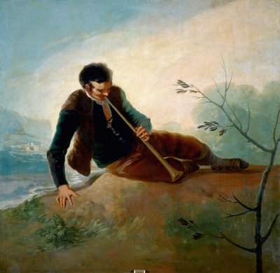 Pasterz grający na fajce autorstwa Francisco de Goya