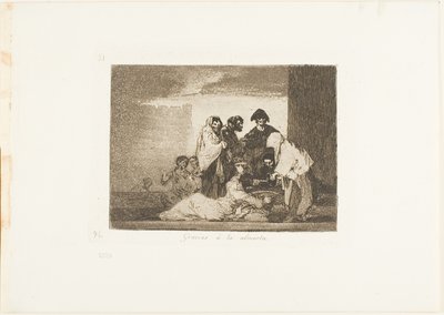 Dzięki Proso, płyta 51 z Klęsk wojennych autorstwa Francisco Jose de Goya y Lucientes