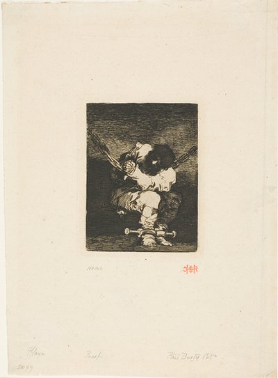 Areszt jest równie barbarzyński jak zbrodnia („Mały więzień”) autorstwa Francisco Jose de Goya y Lucientes