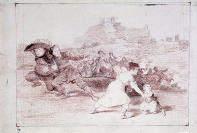 Katastrofy wojny: widziałem to (rysunek przygotowawczy) autorstwa Francisco de Goya