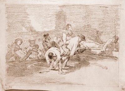Katastrofy wojny: nadal będą mogli służyć (rysunek przygotowawczy) autorstwa Francisco de Goya