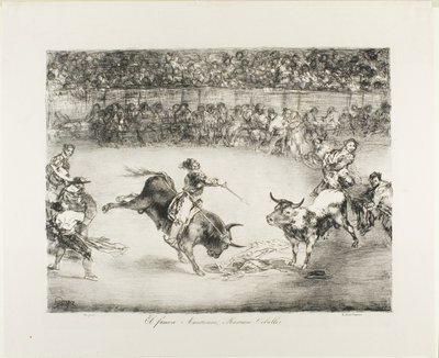 Słynny Amerykanin Mariano Ceballos z The Bulls of Bordeaux autorstwa Francisco Jose de Goya y Lucientes