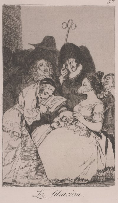 Filiacja autorstwa Francisco de Goya