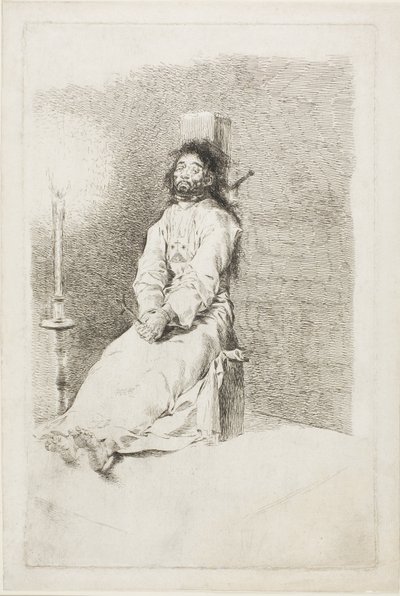 Garroted Man autorstwa Francisco Jose de Goya y Lucientes