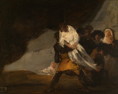 Powieszony mnich autorstwa Francisco Jose de Goya y Lucientes