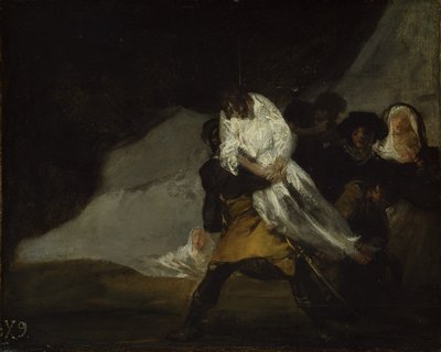 Powieszony mnich, ok.1810 autorstwa Francisco de Goya