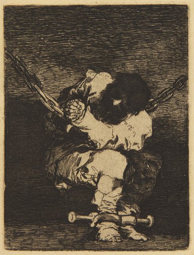 Mały więzień (Delteil XIV, nr 31; Harris 26) autorstwa Francisco Jose de Goya y Lucientes