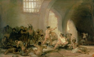 Dom wariatów autorstwa Francisco de Goya