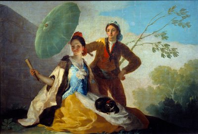 Obraz Parasol autorstwa Francisco de Goya (1746-1828) XVIII-wieczne Muzeum Prado w Madrycie autorstwa Francisco de Goya