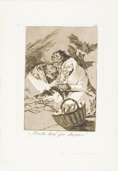 Jest mnóstwo do ssania, płyta 45 z Los Caprichos autorstwa Francisco Jose de Goya y Lucientes