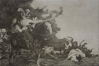 Nie zgadzają się, płyta 17 „Klęski wojny” autorstwa Francisco Jose de Goya y Lucientes
