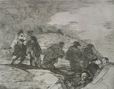 Nie znają drogi, płyta 70 „Klęski wojny” autorstwa Francisco Jose de Goya y Lucientes