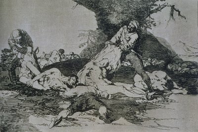 Wykorzystują je, płyta 16 „Klęski wojny” autorstwa Francisco Jose de Goya y Lucientes