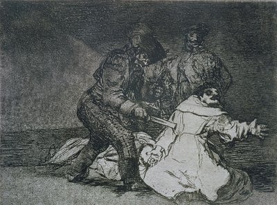 To źle, płyta 46 „Klęski wojny” autorstwa Francisco Jose de Goya y Lucientes