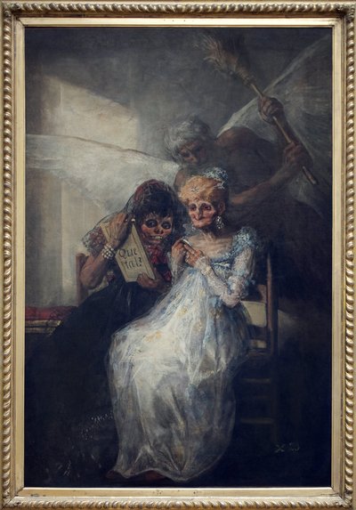 Czas, powiedział Les Vieilles. Obraz Francisco de Goya y Lucientes (1746-1828), olej na płótnie, około 1808-1812, sztuka hiszpańska, początek XIX wieku. Muzeum Sztuk Pięknych w Lille. autorstwa Francisco de Goya