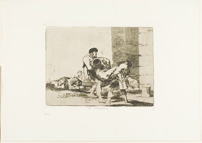 Na cmentarz, tablica 56 z filmu Katastrofy wojny autorstwa Francisco Jose de Goya y Lucientes