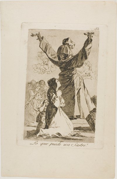 Co może zrobić krawiec!, płyta 52 z Los Caprichos autorstwa Francisco Jose de Goya y Lucientes