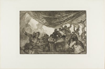 Nie polecając się ani Bogu, ani diabłu, płyta 15 z Los Proverbios autorstwa Francisco Jose de Goya y Lucientes
