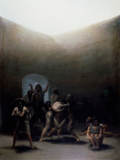 Podwórko z lunatykami autorstwa Francisco Jose de Goya y Lucientes