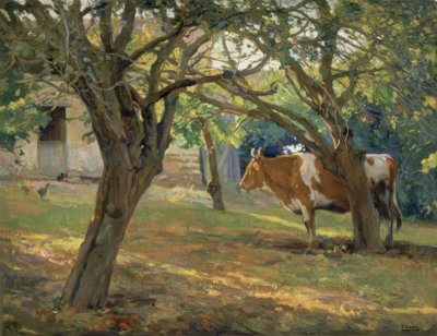 OGRÓD PANA JUANA – 1930 / 36–70,5X90 CM– autorstwa Francisco Llorens Diaz