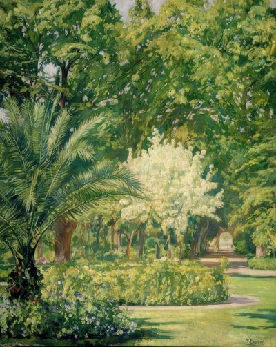 VERE CLARO-JARDIN BOTANICO – 1934–79X100 CM– autorstwa Francisco Llorens Diaz