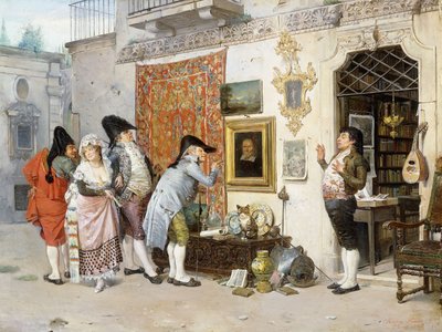 Antykwariusz; Antykwariusz, 1872 autorstwa Francisco Peralta del Campo
