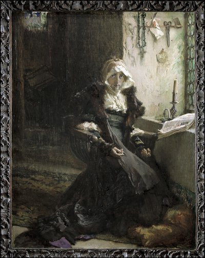 Joanna Szalona zatrzymana w Tordesillas (obraz) autorstwa Francisco Pradilla y Ortiz