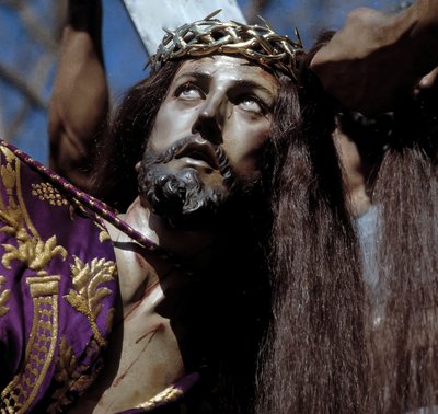 Upadek, szczegół procesji w Wielkim Tygodniu w Murcji (zdjęcie ilustracyjne) autorstwa Francisco Salzillo