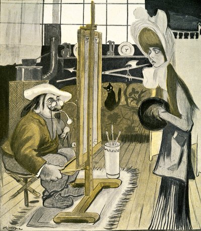 Młoda Angielka pozuje francuskiemu artyście, 1903 autorstwa Francisco Sancha y Lengo