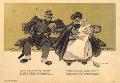 Żonaty! wstań, jesteś leniwy, rysunek z L
