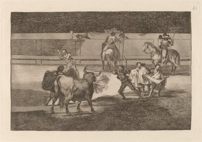 Banderille z petardami autorstwa Francisco de Goya