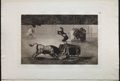 Walki byków: kolejne jego szaleństwo w tym samym pierścieniu autorstwa Francisco de Goya