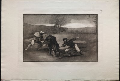 Walki byków: inny sposób polowania na piechotę, 1876. autorstwa Francisco de Goya