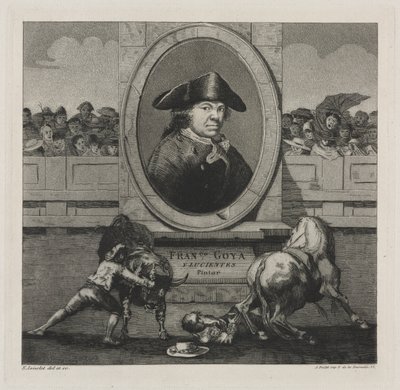 Walki byków: Frontyspis, 1876. autorstwa Francisco de Goya