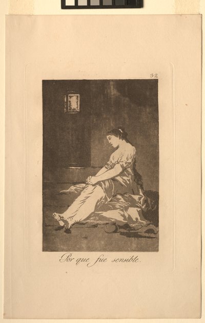 Caprichos: Ponieważ była podatna... autorstwa Francisco de Goya