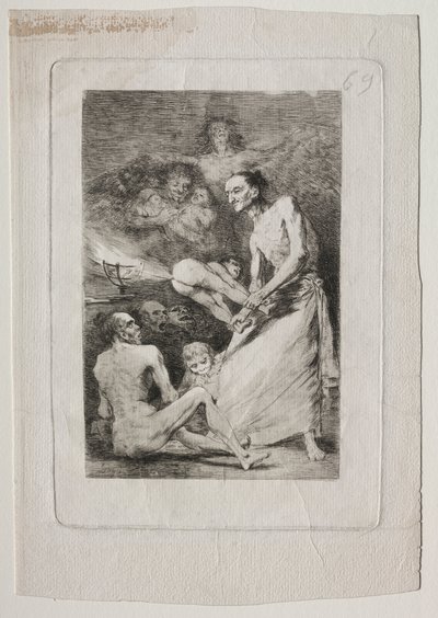Caprichos: Cios autorstwa Francisco de Goya