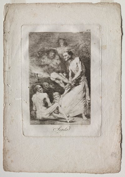 Caprichos: Cios autorstwa Francisco de Goya