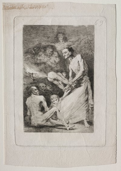 Caprichos: Cios, ok. 1799. autorstwa Francisco de Goya