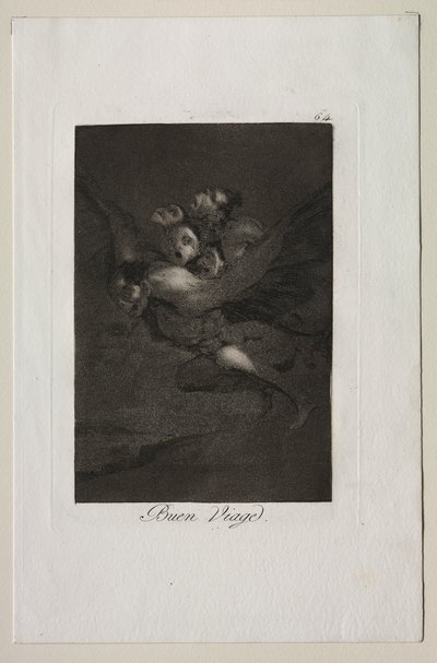Caprichos: Szczęśliwa podróż! autorstwa Francisco de Goya
