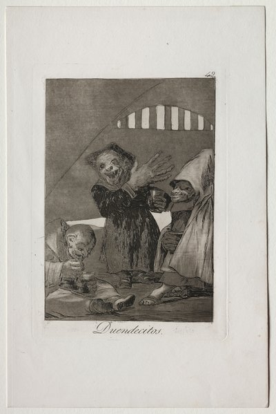 Caprichos: Hobgoliny autorstwa Francisco de Goya