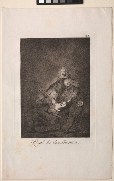 Caprichos: Jak ją zrywają! autorstwa Francisco de Goya