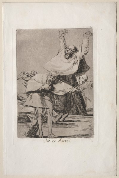Caprichos: Już czas. autorstwa Francisco de Goya
