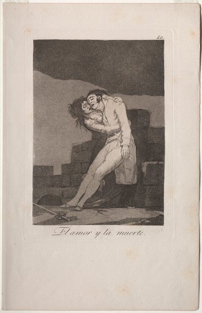 Caprichos: miłość i śmierć autorstwa Francisco de Goya