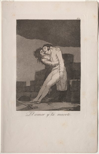 Caprichos: miłość i śmierć. autorstwa Francisco de Goya