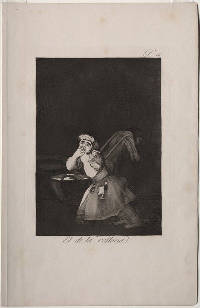 Caprichos: chłopiec niani autorstwa Francisco de Goya