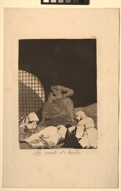 Caprichos: sen je pokonuje. autorstwa Francisco de Goya