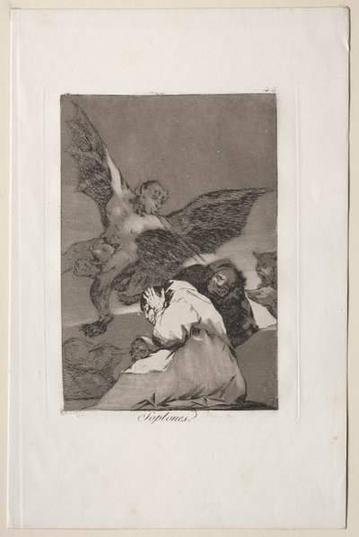 Caprichos: Opowieści-Podmuchy wiatru autorstwa Francisco de Goya